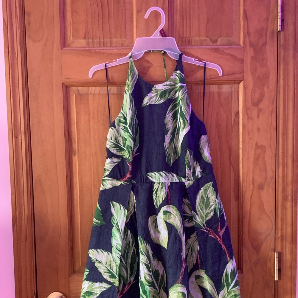NWOT Tropical Ann Taylor Blue and Green Size 6P dress